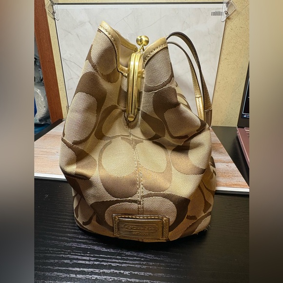 Coach Signature Stripe Carryall - Picture 4 of 16